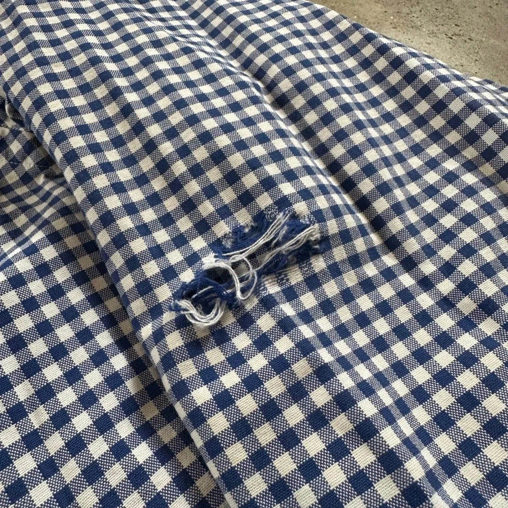 Ralph Lauren Button Down Men 3XLT Blue Gingham Check Plaid LS Shirt Flesh Pony - Picture 4 of 11